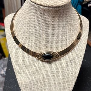 Vintage ParkLane Gold and Black Necklace